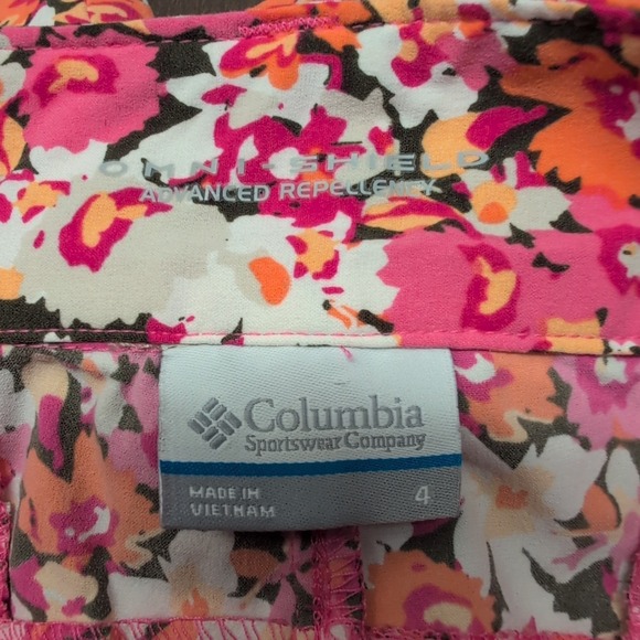 NWT Columbia Saturday Trail Shorts Women's 4 Floral Stretch 5" Inseam - Picture 4 of 5